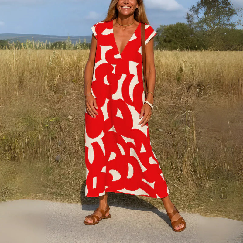 Ella™ | Cutwork Detail Maxi Dress
