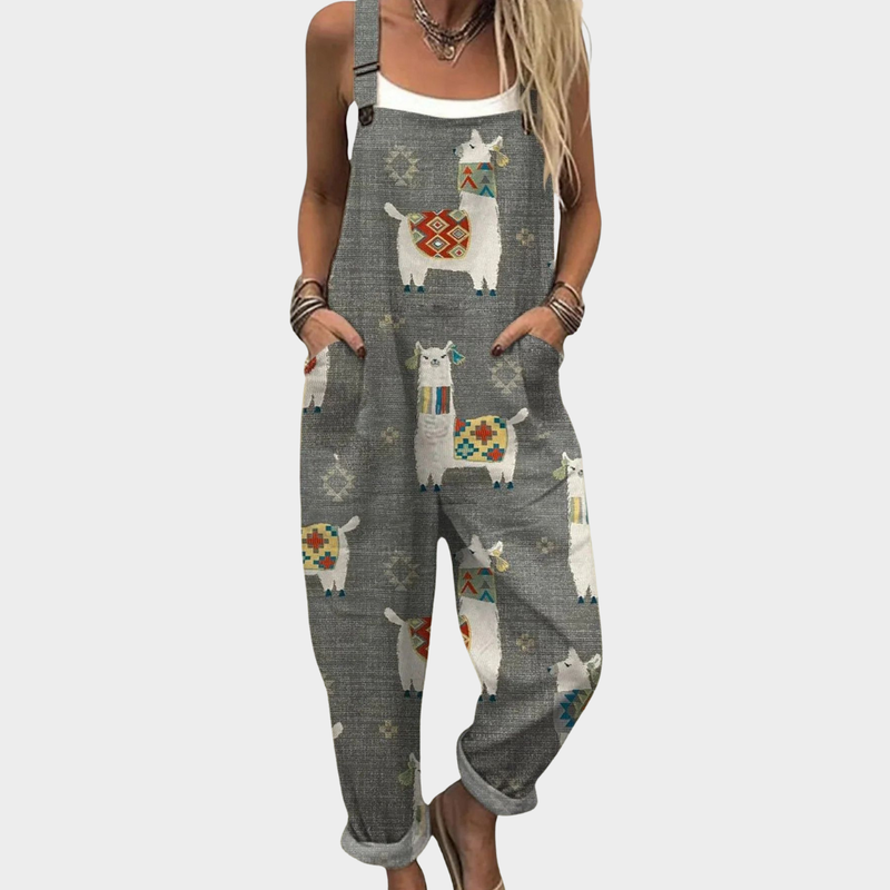 Cozy Graphic Jumpsuit