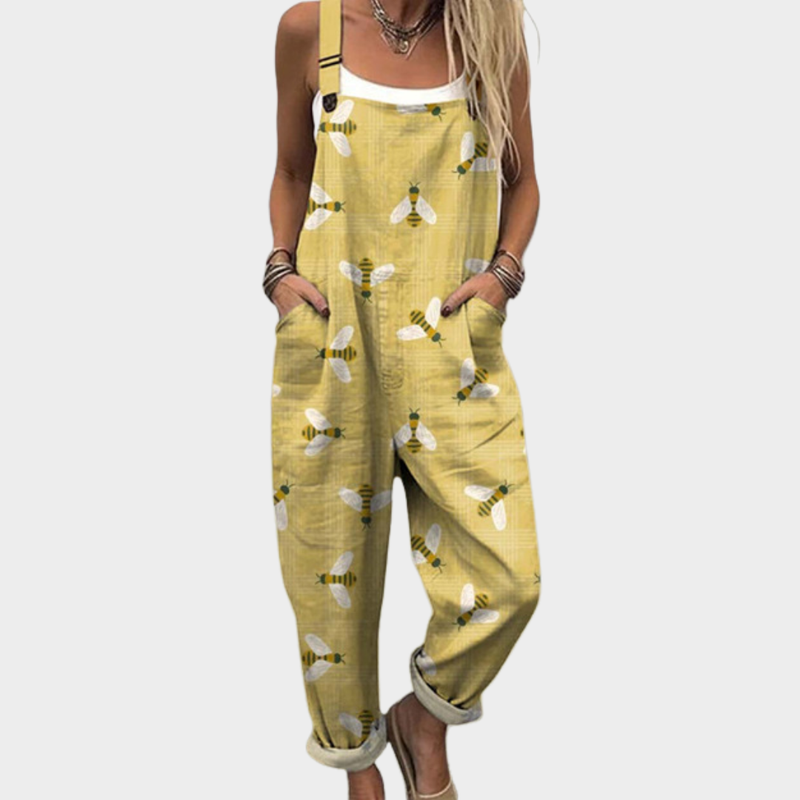 Cozy Graphic Overalls
