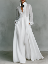 Anna | Elegant maxi dress with buttons
