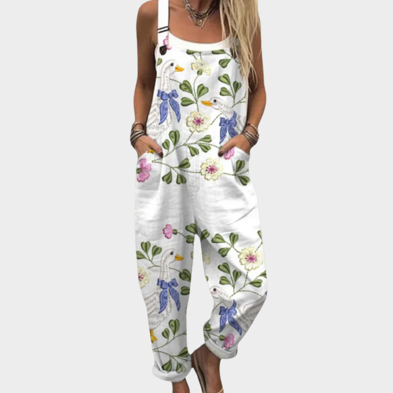 Cozy Patterned Jumpsuit