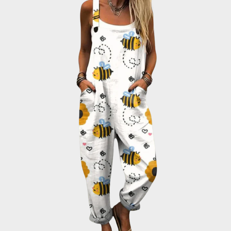 Cozy Graphic Overalls