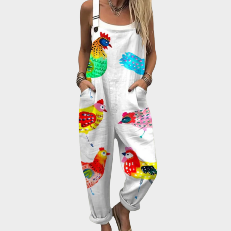 Cozy Graphic Jumpsuit