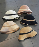 Ava Woven Straw Bucket Hat