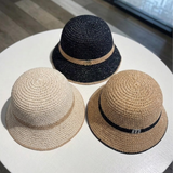 Ava Woven Straw Bucket Hat