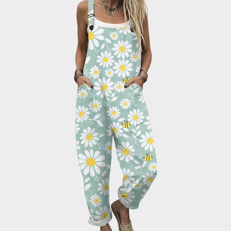 Cozy Graphic Overalls