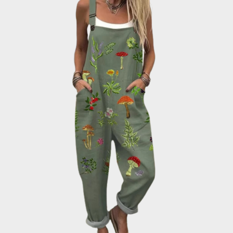 Cozy Graphic Jumpsuit