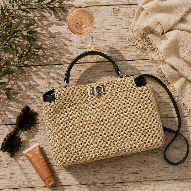 Portable Straw Bag | Stylish & ECO-Friendly