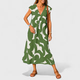 Valery™ | Flowing V-Neck Dress