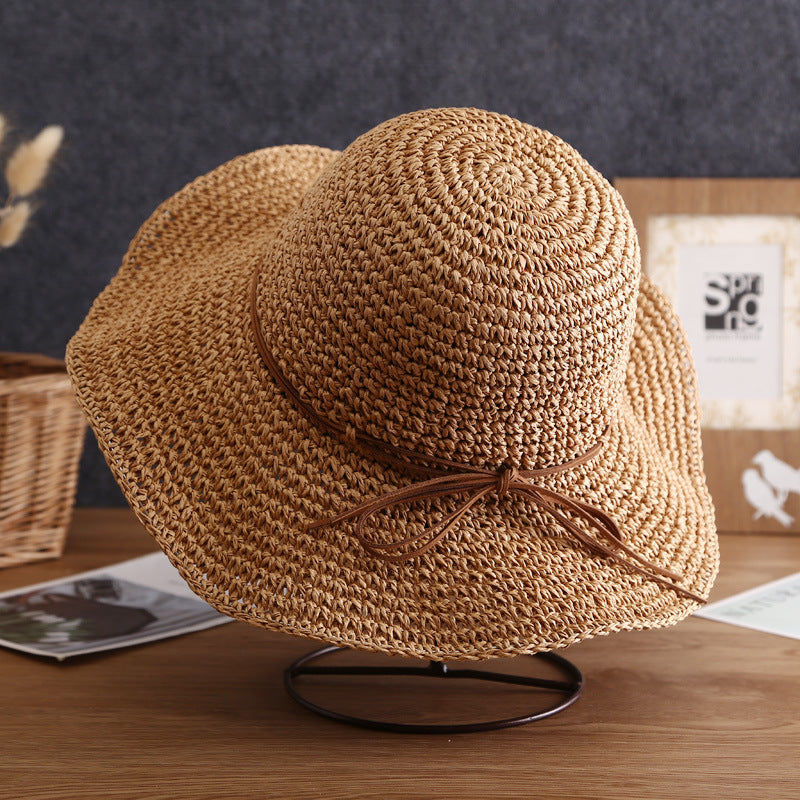 Chloe Wide-Brim Bow Sun Hat