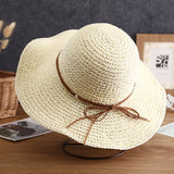Chloe Wide-Brim Bow Sun Hat