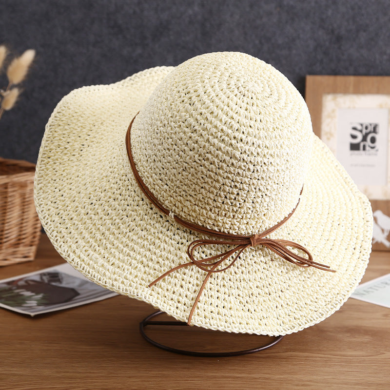 Chloe Wide-Brim Bow Sun Hat