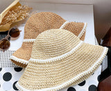 Lily Pearl-Embellished Summer Sun Hat