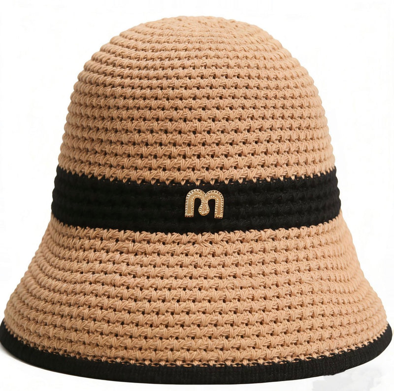 Ava Woven Straw Bucket Hat