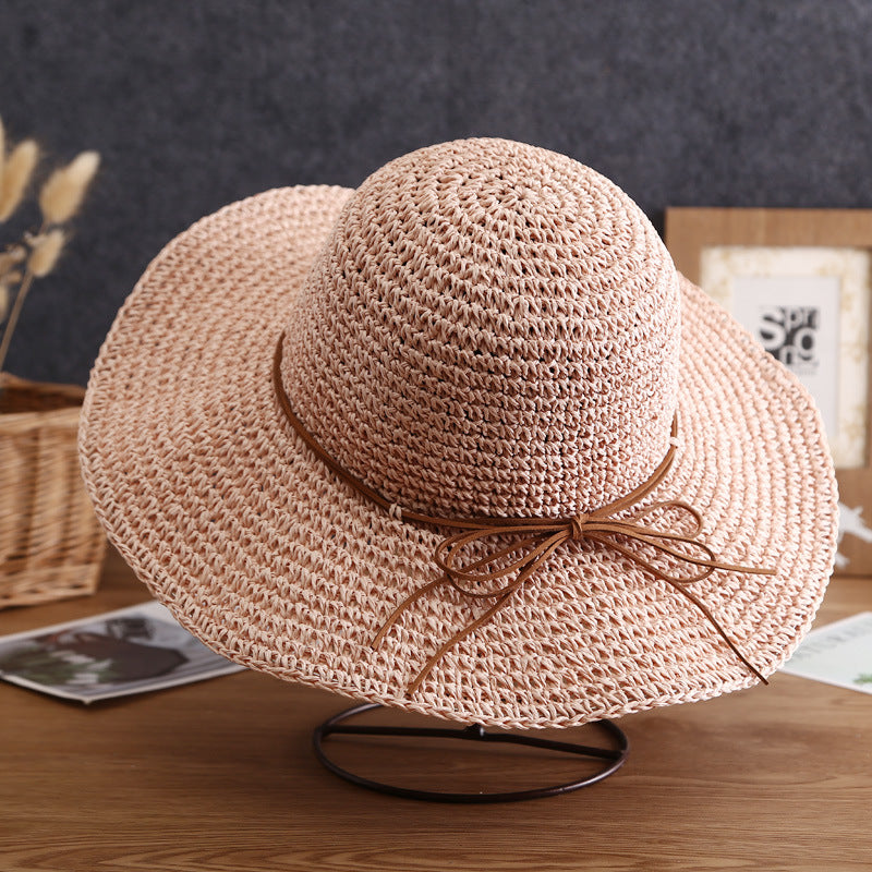 Chloe Wide-Brim Bow Sun Hat