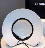 Elena Fine-Weave Cloche Hat with Crystal Bow Charm
