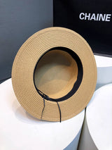 Mia Structured Straw Boater Hat