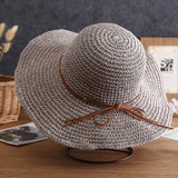 Chloe Wide-Brim Bow Sun Hat