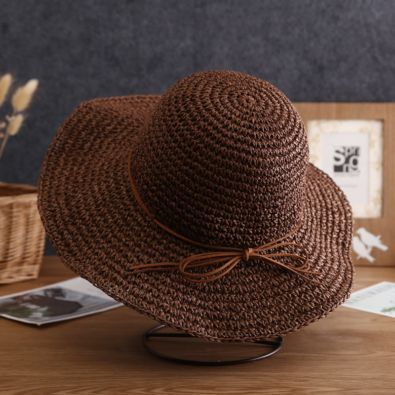 Chloe Wide-Brim Bow Sun Hat
