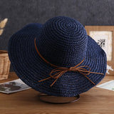 Chloe Wide-Brim Bow Sun Hat