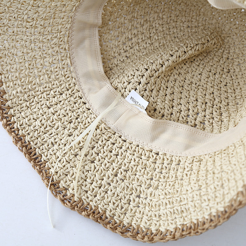 Bella Striped Straw Sun Hat